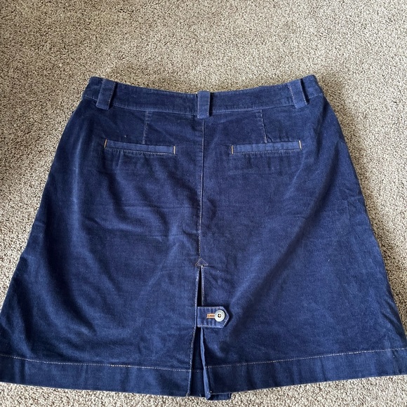 Brooks Brothers blue suede mini skirt size 6 - Picture 4 of 4